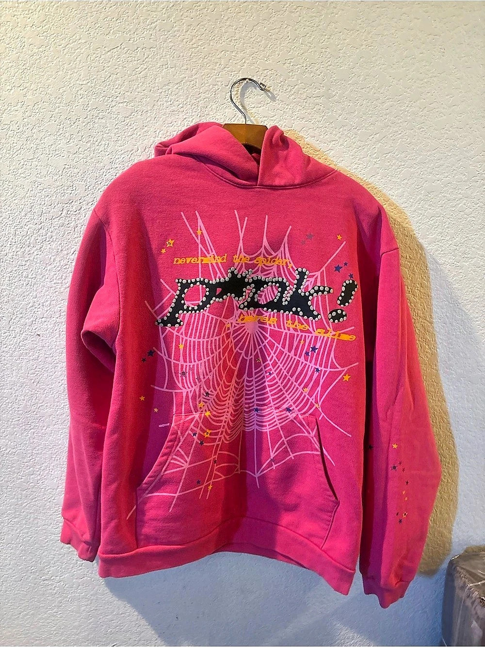 Sp5der P*nk Graphic Hoodie